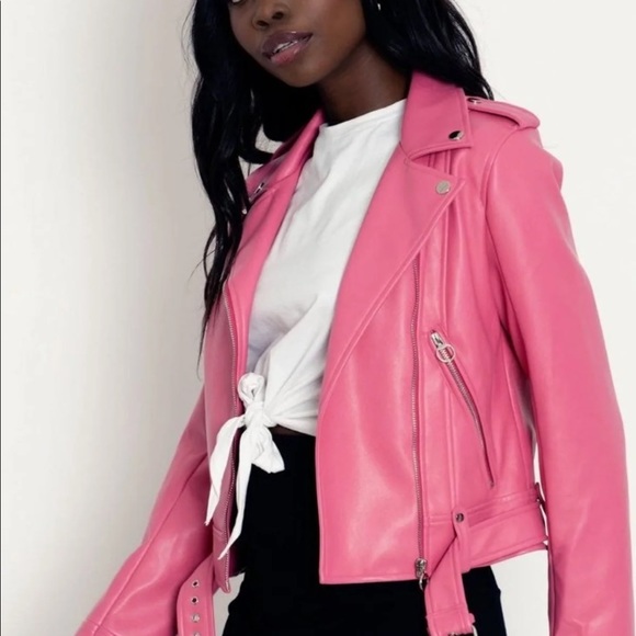 Barbie (AU14) Blackmilk Barbie Pink Moto Jacket - Picture 3 of 8